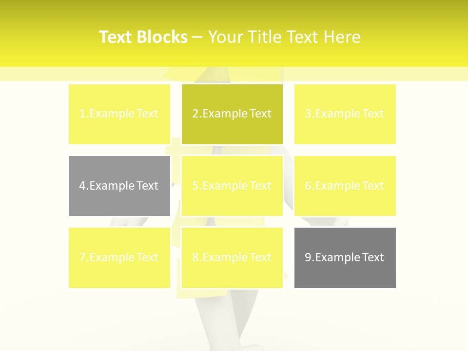 Message Memory Yellow PowerPoint Template