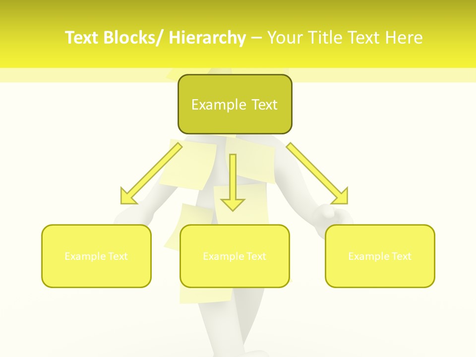 Message Memory Yellow PowerPoint Template