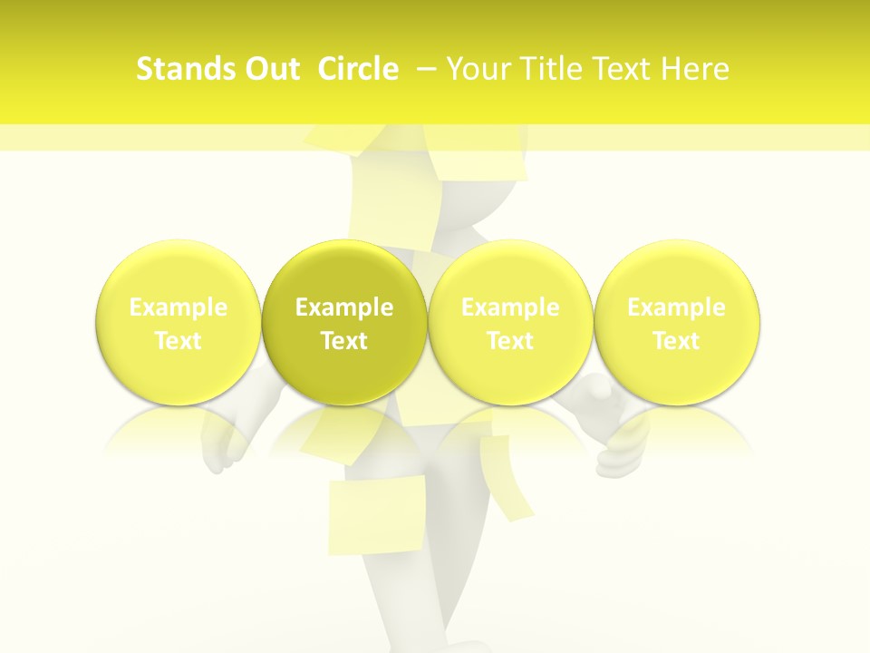 Message Memory Yellow PowerPoint Template