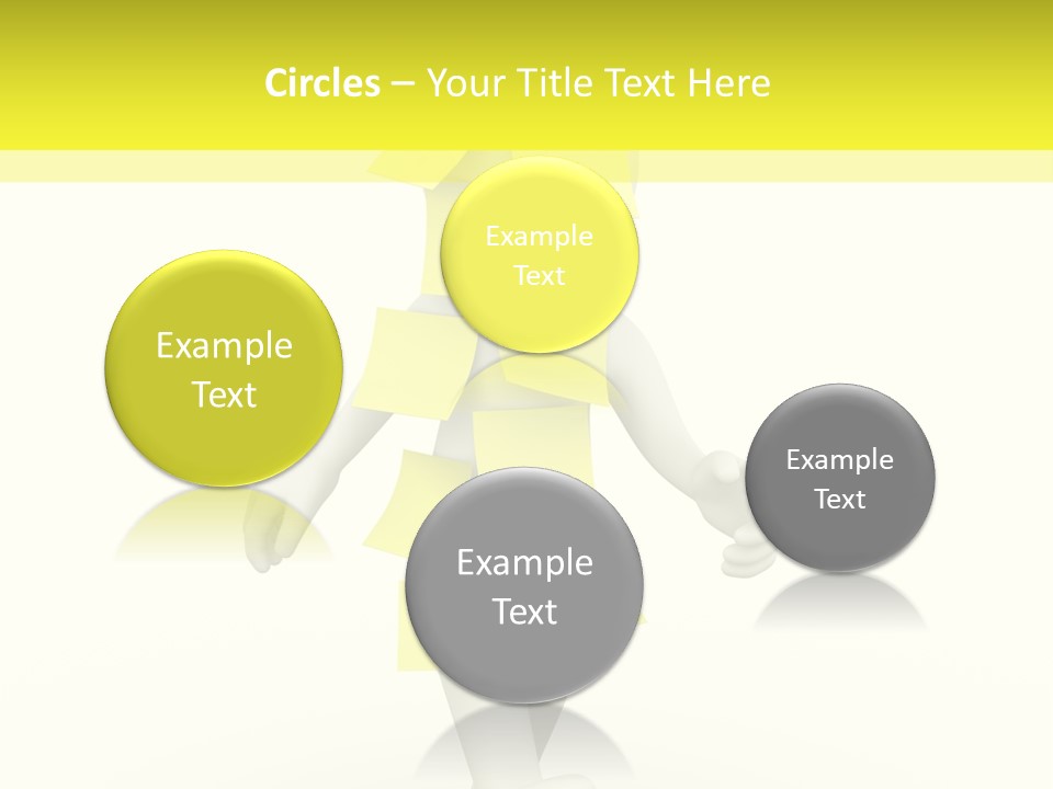 Message Memory Yellow PowerPoint Template