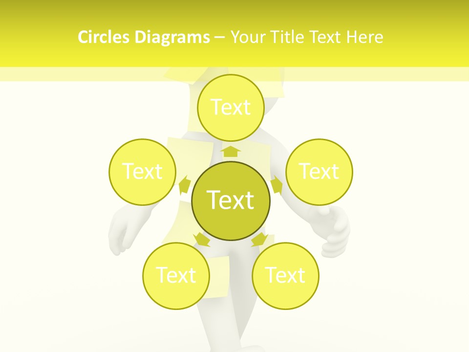 Message Memory Yellow PowerPoint Template