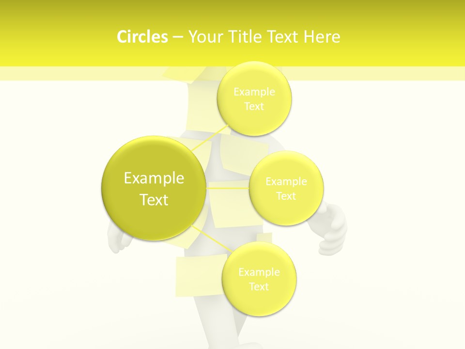 Message Memory Yellow PowerPoint Template