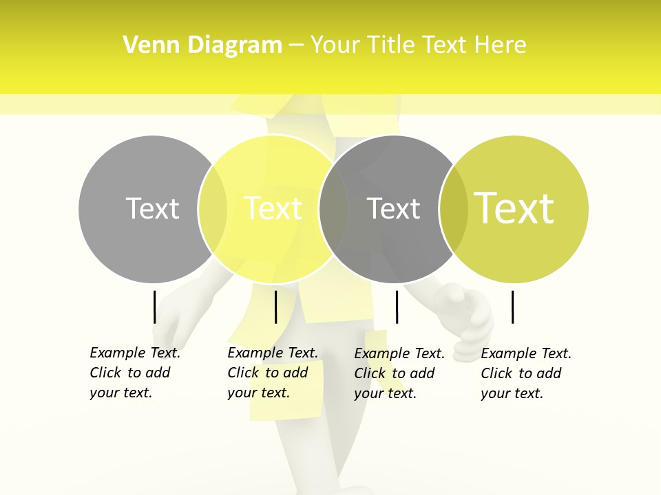 Message Memory Yellow PowerPoint Template