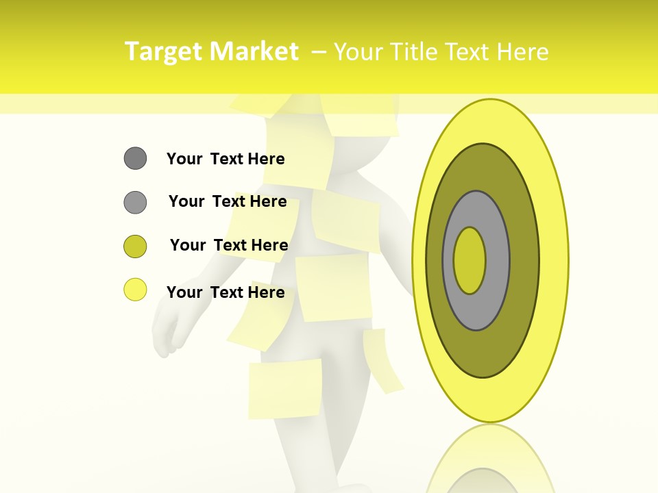 Message Memory Yellow PowerPoint Template