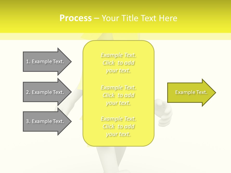 Message Memory Yellow PowerPoint Template