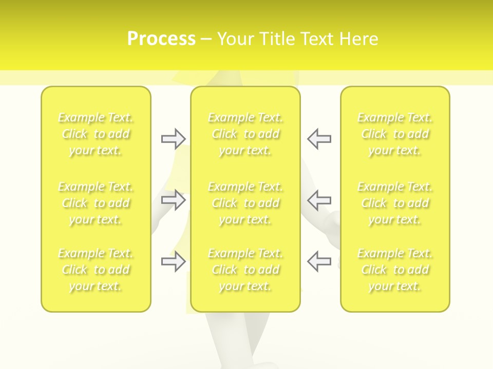 Message Memory Yellow PowerPoint Template