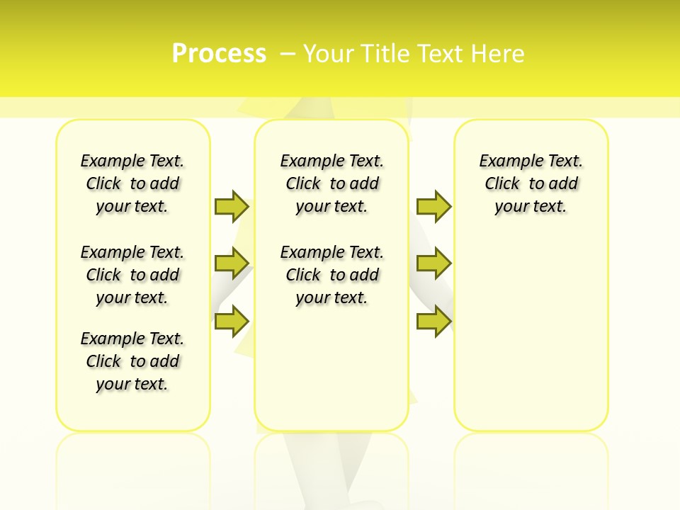 Message Memory Yellow PowerPoint Template