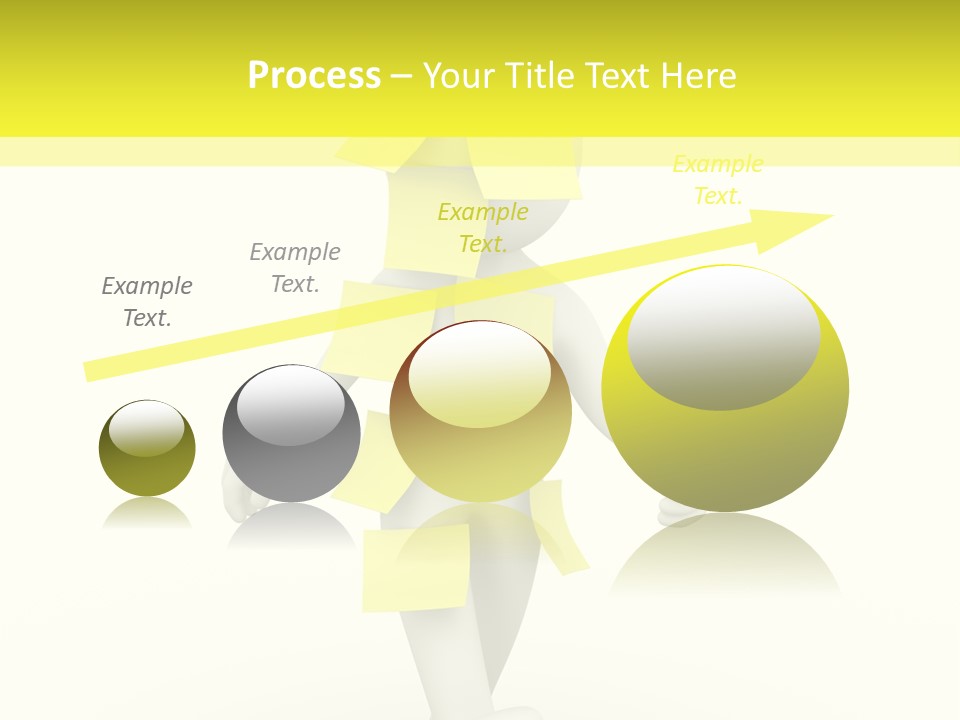 Message Memory Yellow PowerPoint Template