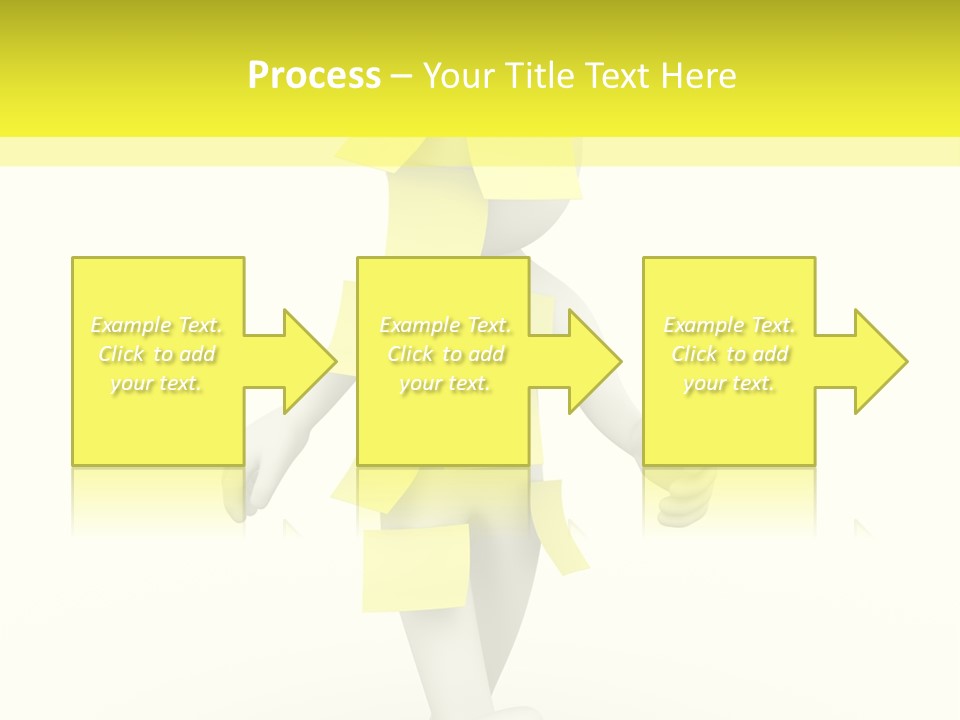 Message Memory Yellow PowerPoint Template
