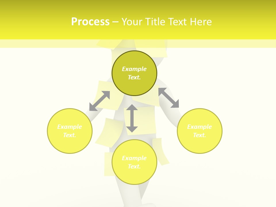 Message Memory Yellow PowerPoint Template