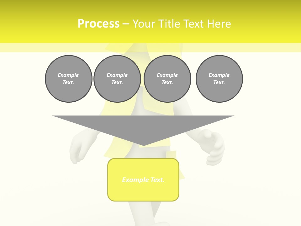 Message Memory Yellow PowerPoint Template