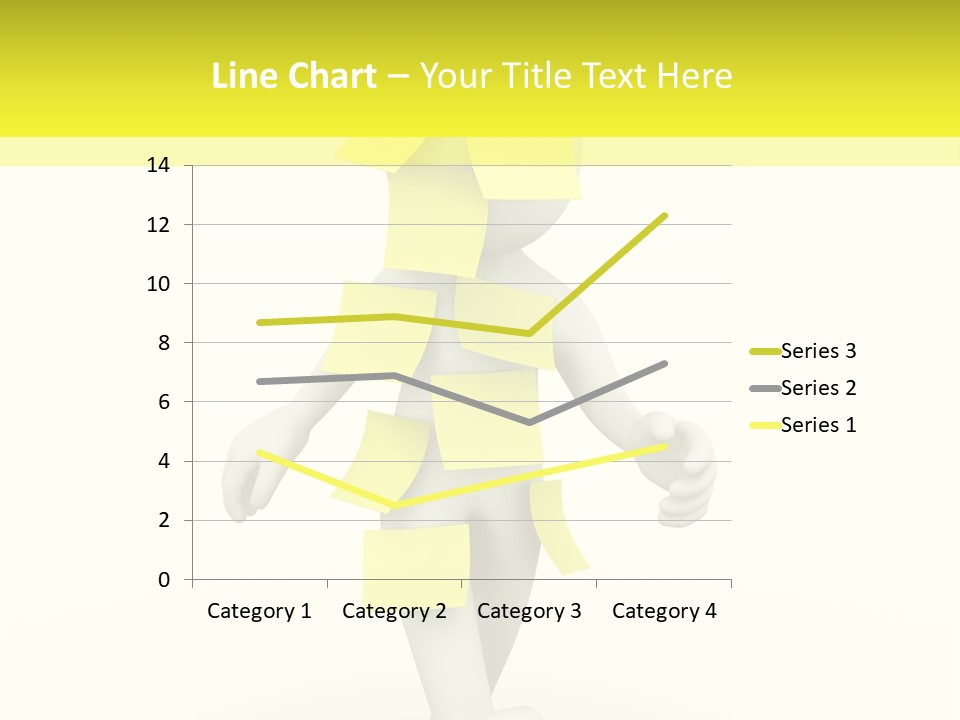 Message Memory Yellow PowerPoint Template