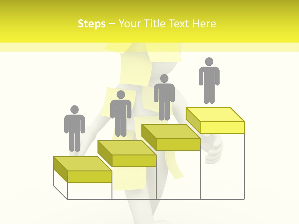 Message Memory Yellow PowerPoint Template