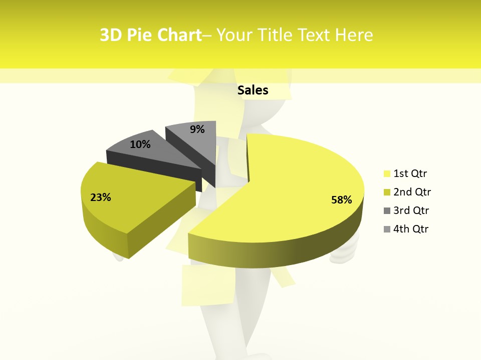 Message Memory Yellow PowerPoint Template