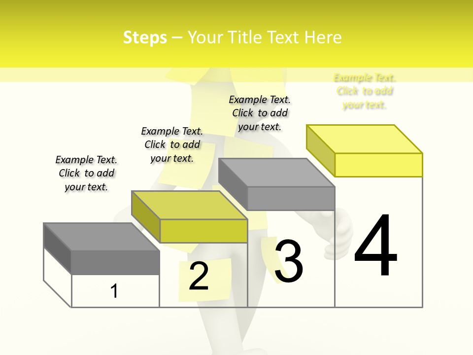 Message Memory Yellow PowerPoint Template