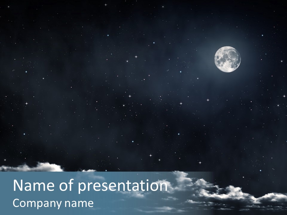 Celestial Design Background PowerPoint Template