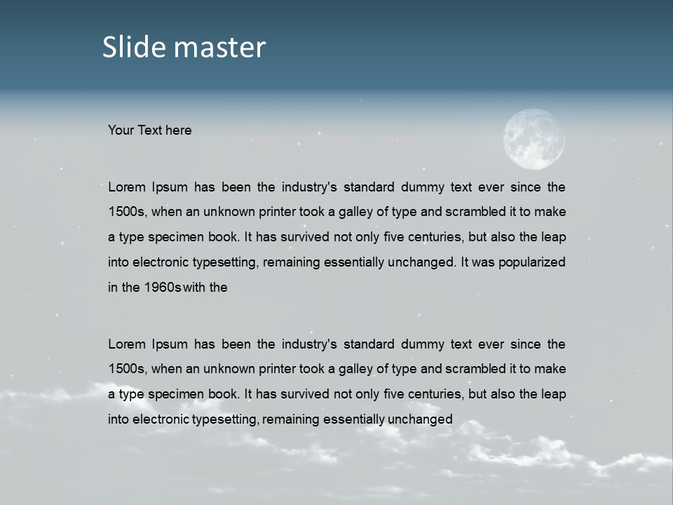 Celestial Design Background PowerPoint Template