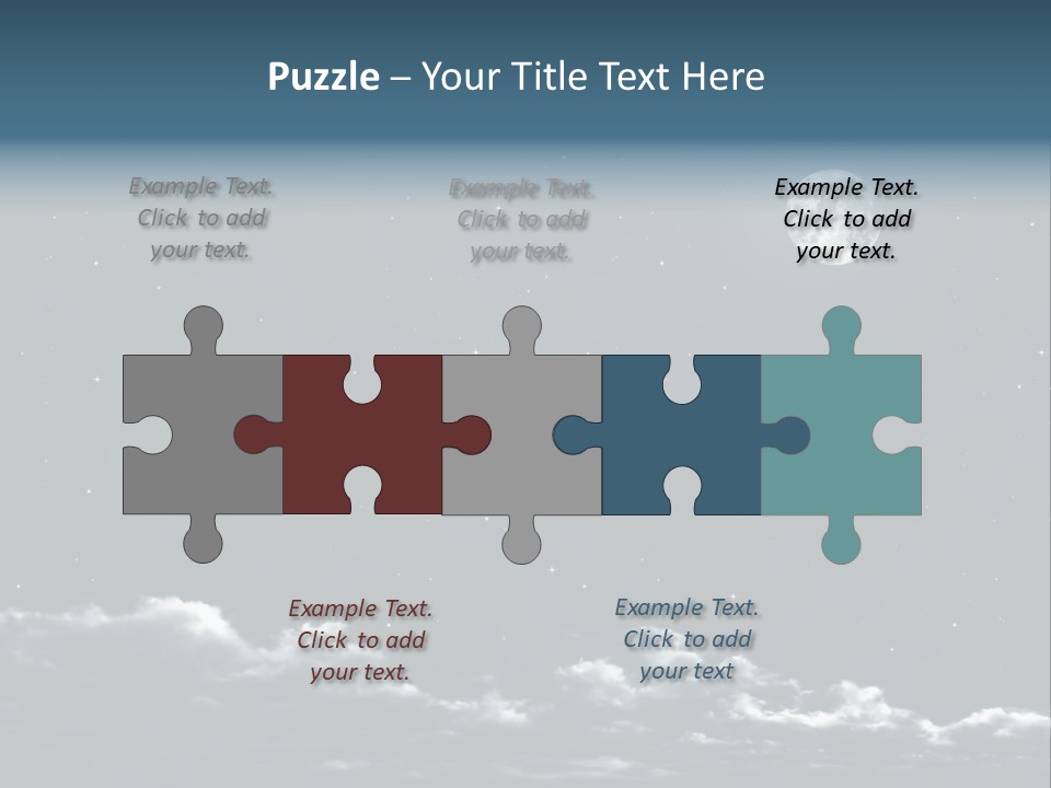 Celestial Design Background PowerPoint Template