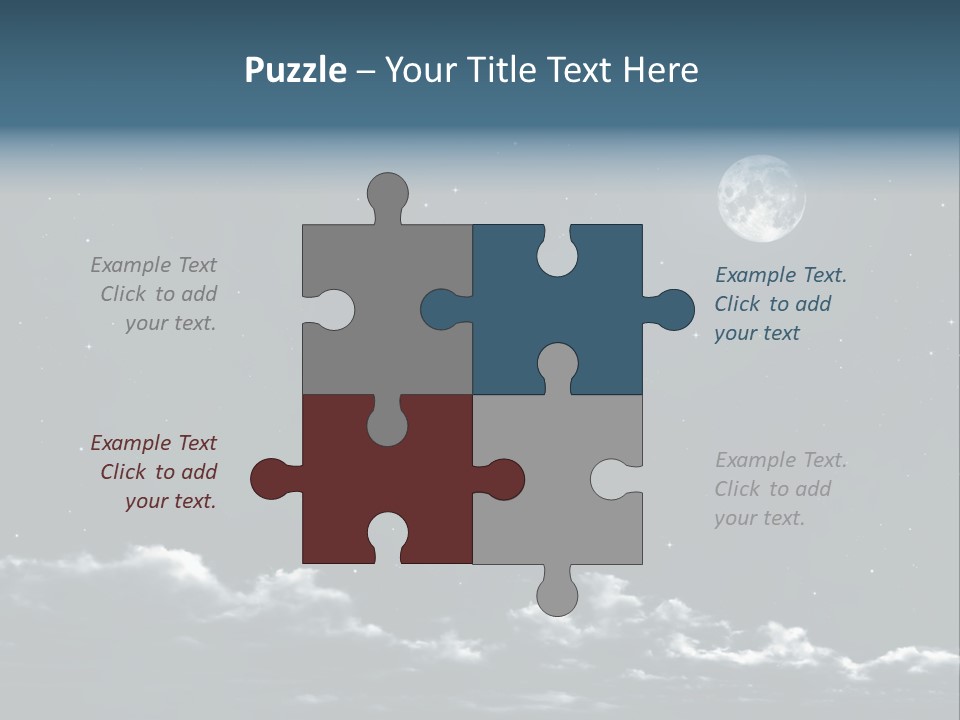 Celestial Design Background PowerPoint Template