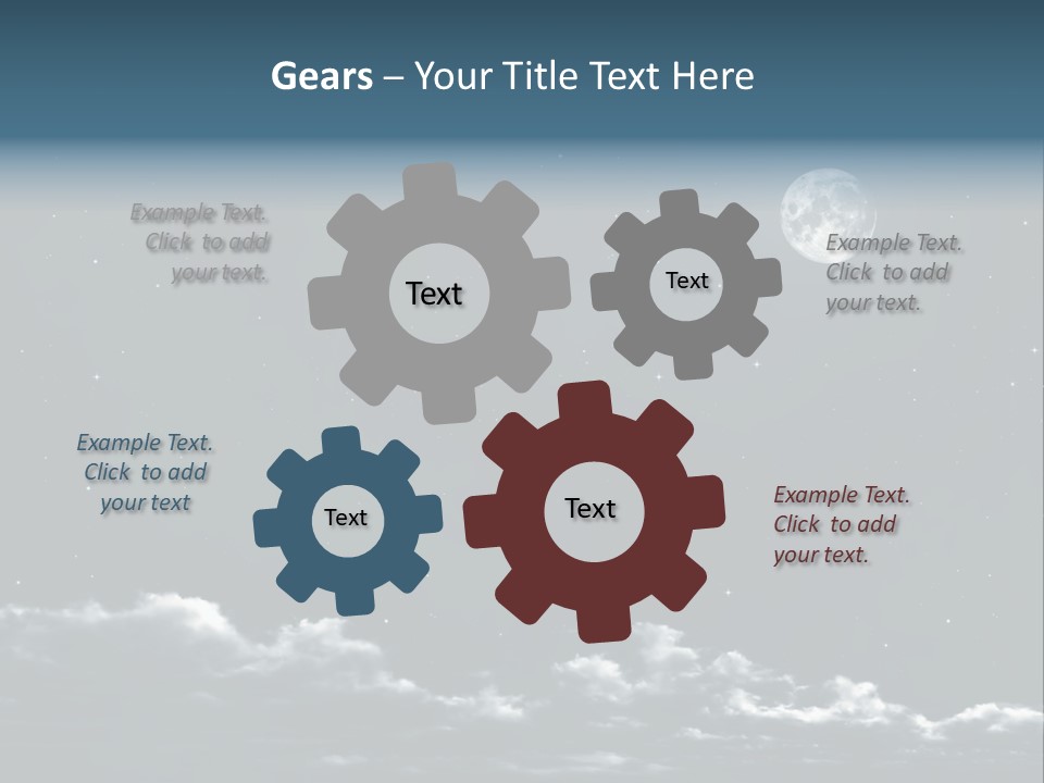 Celestial Design Background PowerPoint Template