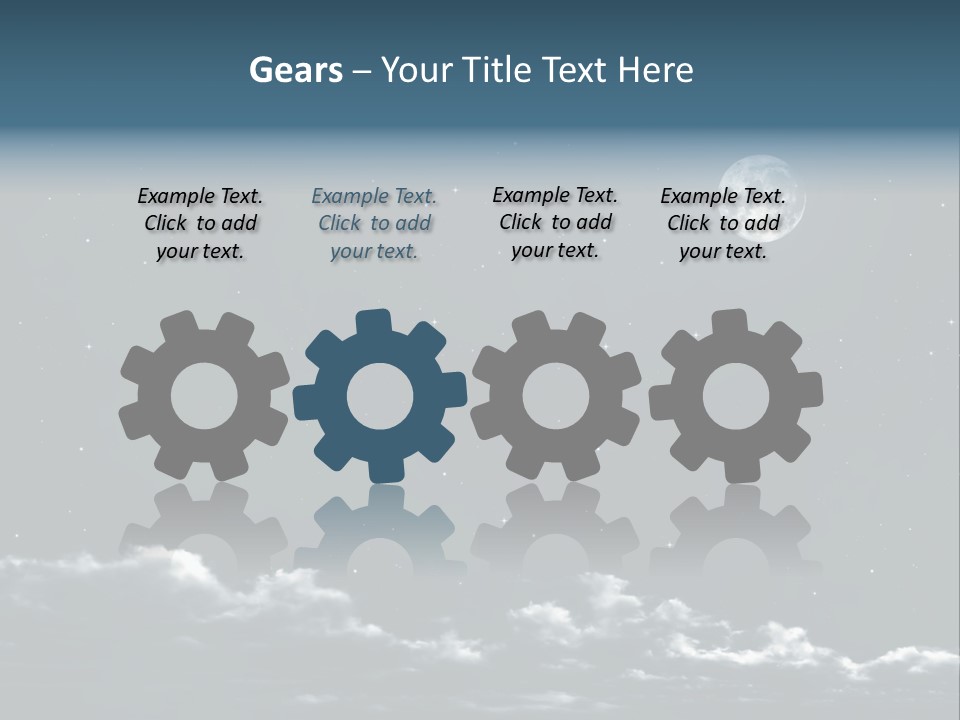 Celestial Design Background PowerPoint Template