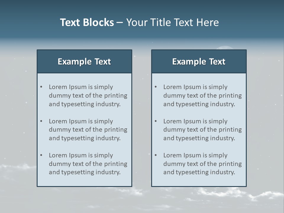 Celestial Design Background PowerPoint Template