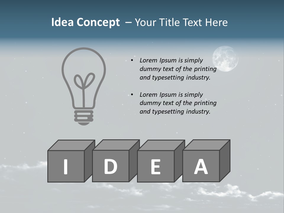 Celestial Design Background PowerPoint Template