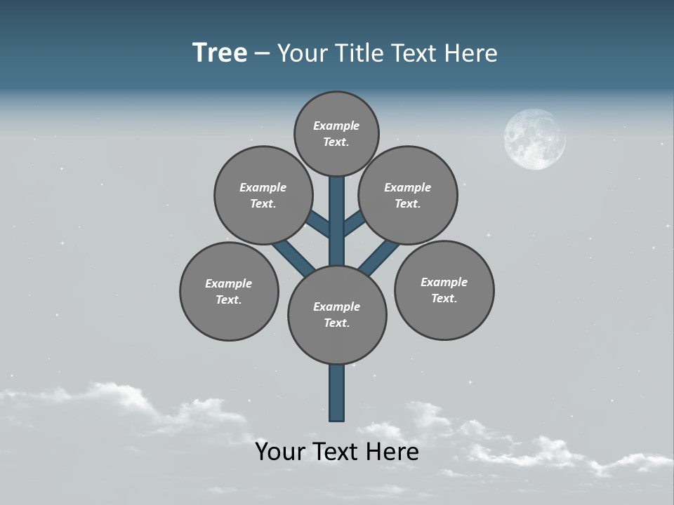 Celestial Design Background PowerPoint Template