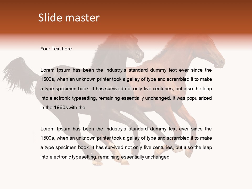 Red Young Run PowerPoint Template