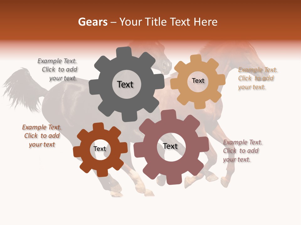 Red Young Run PowerPoint Template