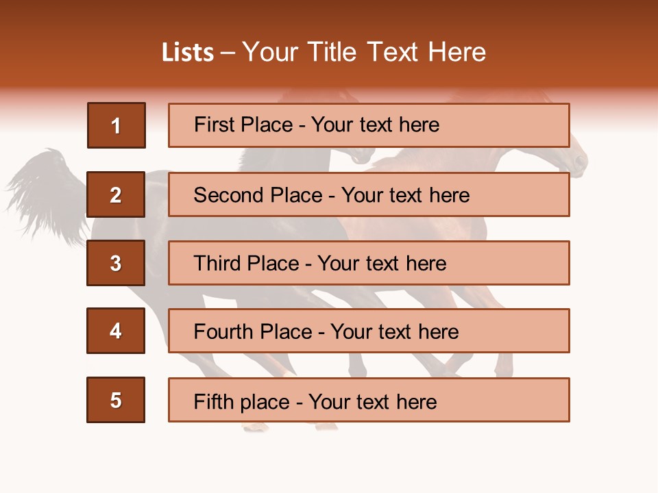 Red Young Run PowerPoint Template