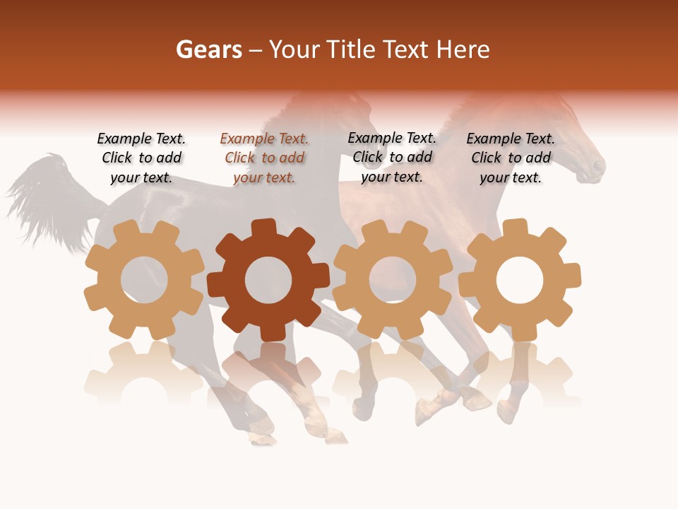 Red Young Run PowerPoint Template