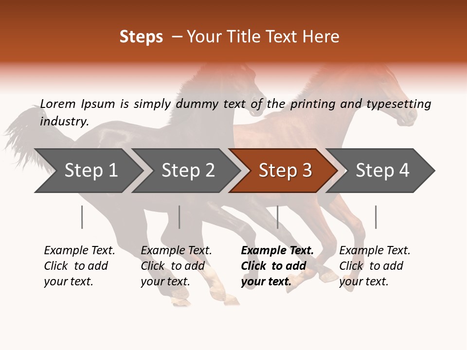 Red Young Run PowerPoint Template