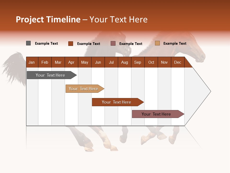 Red Young Run PowerPoint Template