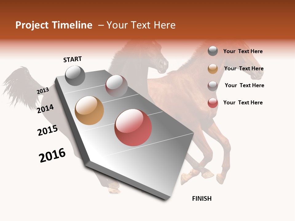 Red Young Run PowerPoint Template