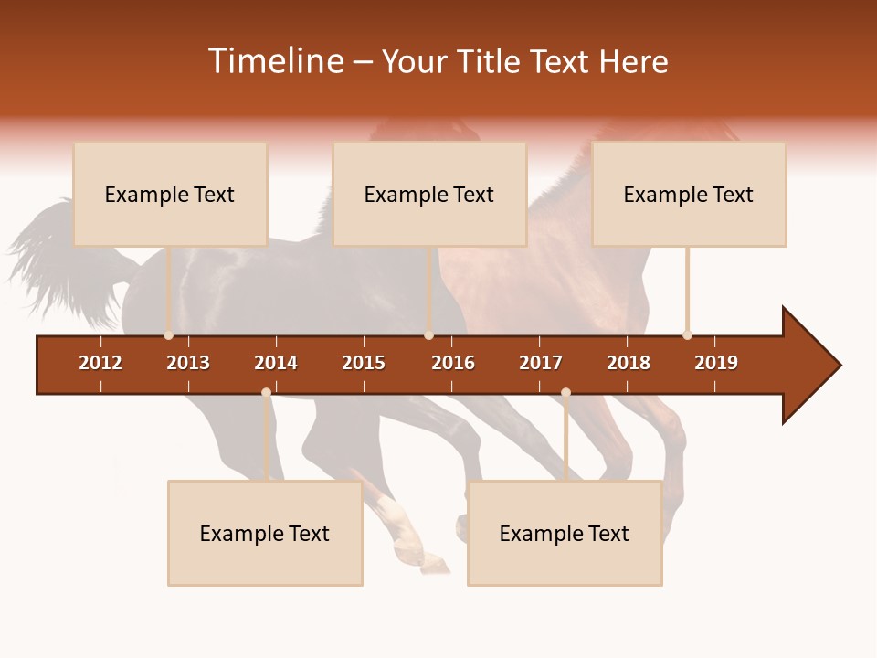 Red Young Run PowerPoint Template