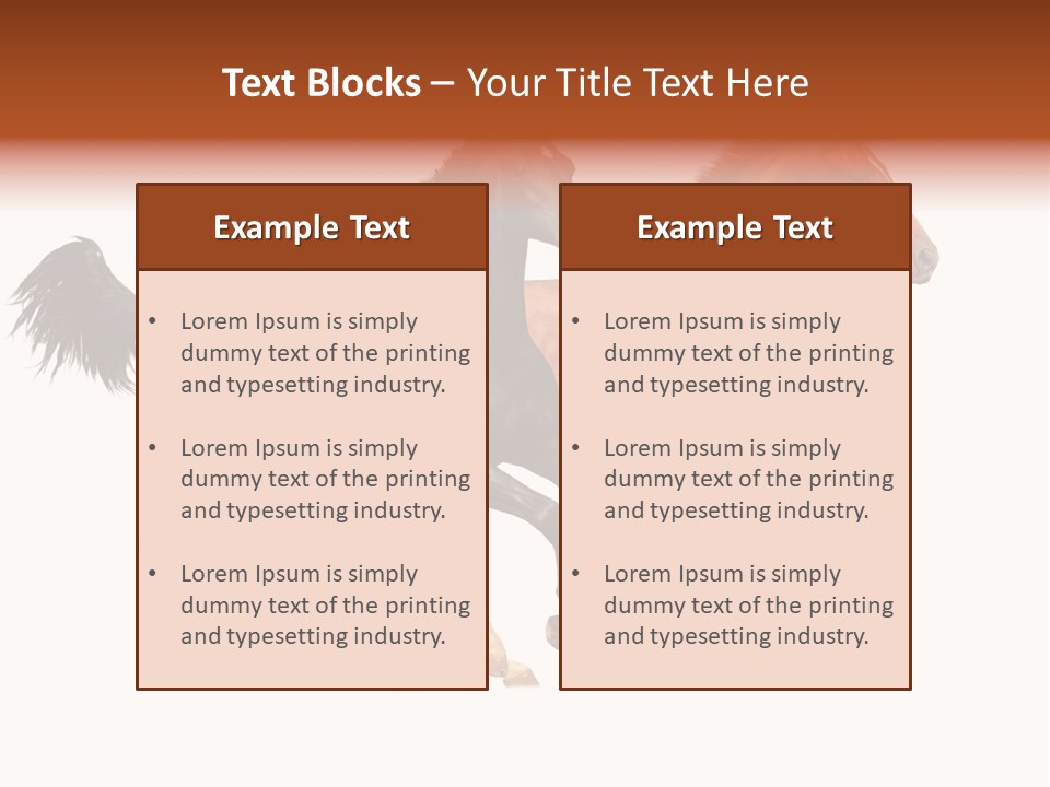 Red Young Run PowerPoint Template