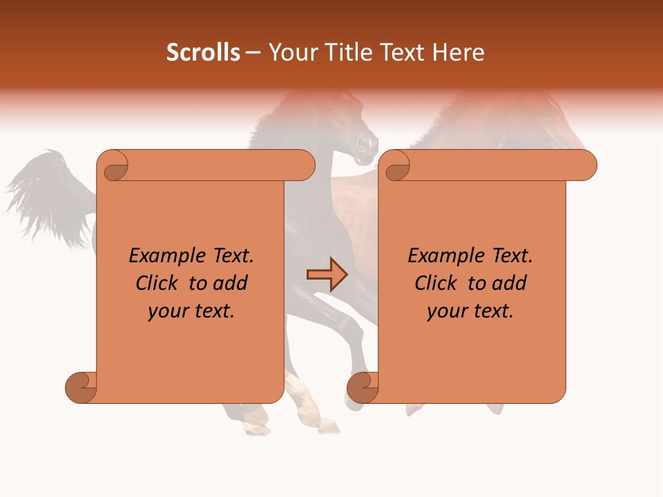 Red Young Run PowerPoint Template