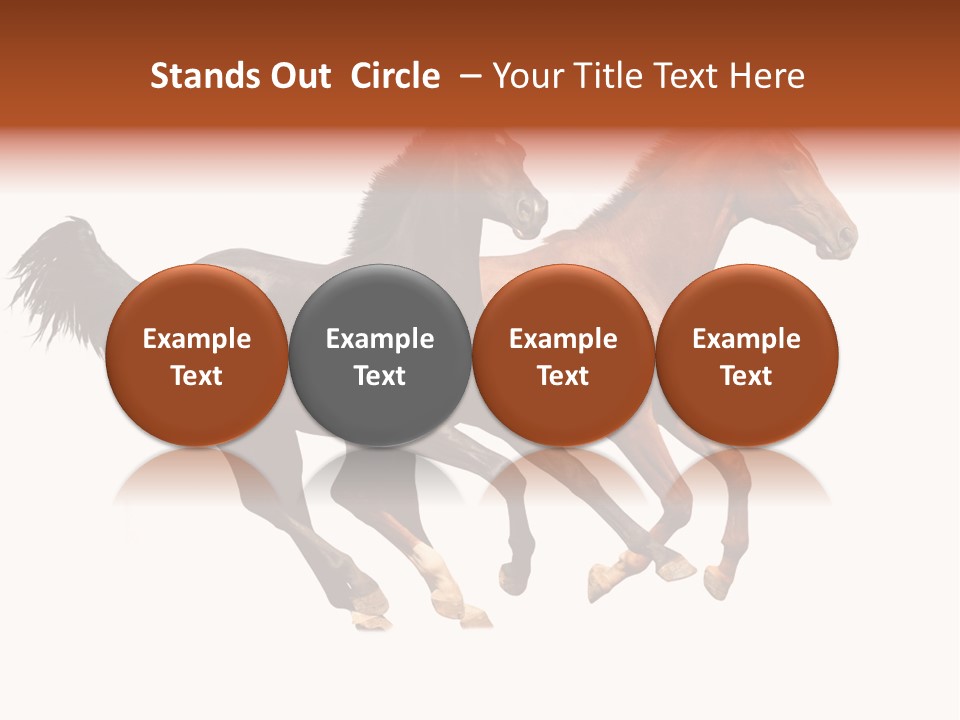 Red Young Run PowerPoint Template