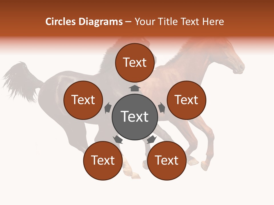 Red Young Run PowerPoint Template