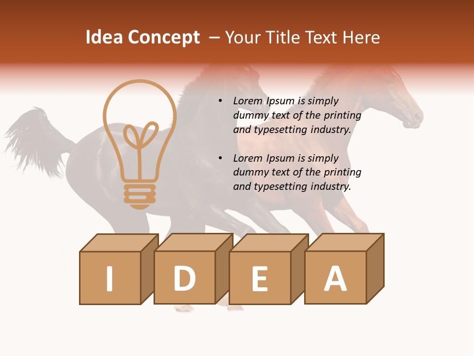 Red Young Run PowerPoint Template