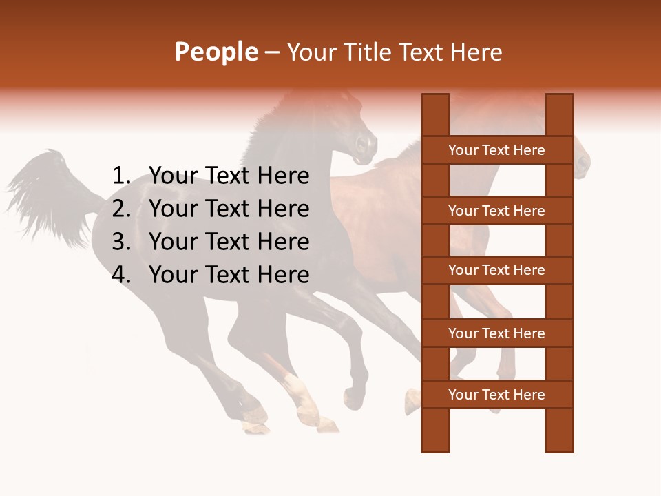 Red Young Run PowerPoint Template