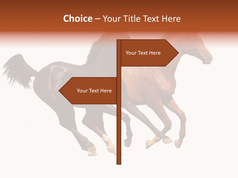 Red Young Run PowerPoint Template