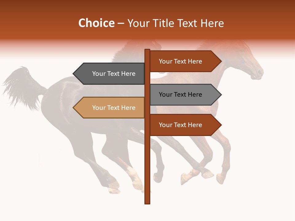 Red Young Run PowerPoint Template