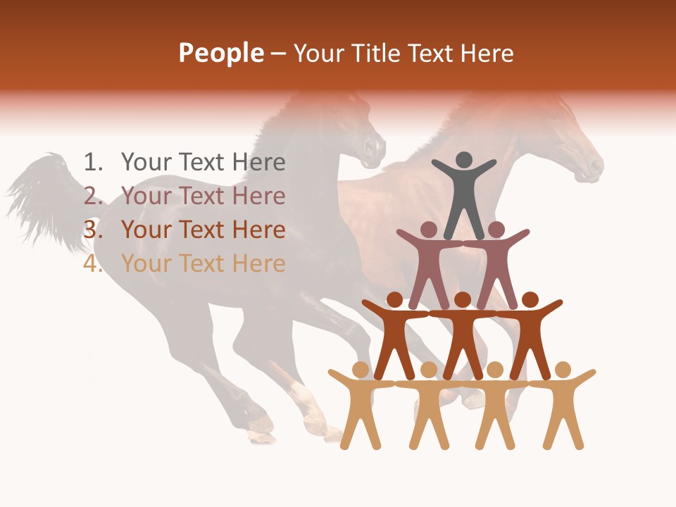 Red Young Run PowerPoint Template