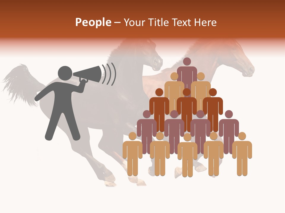 Red Young Run PowerPoint Template