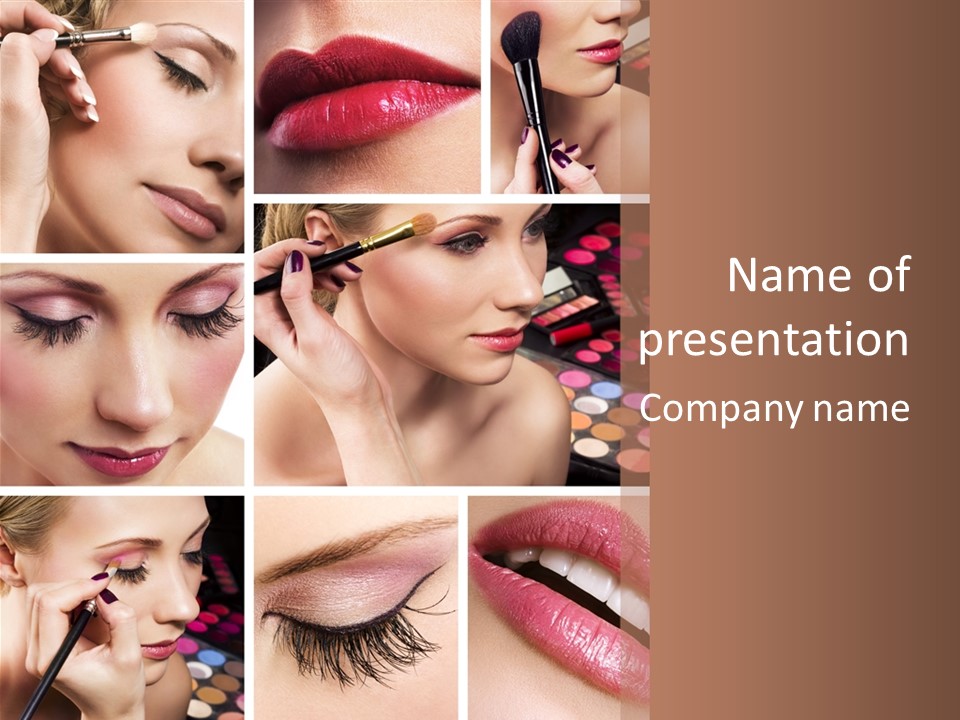 Beauty Collage PowerPoint Template