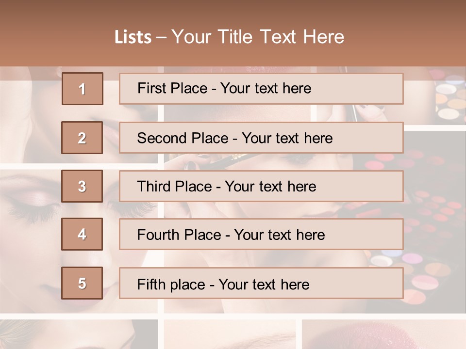 Beauty Collage PowerPoint Template