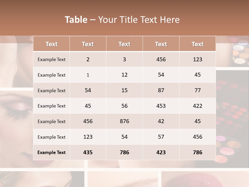 Beauty Collage PowerPoint Template