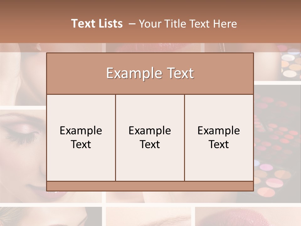 Beauty Collage PowerPoint Template